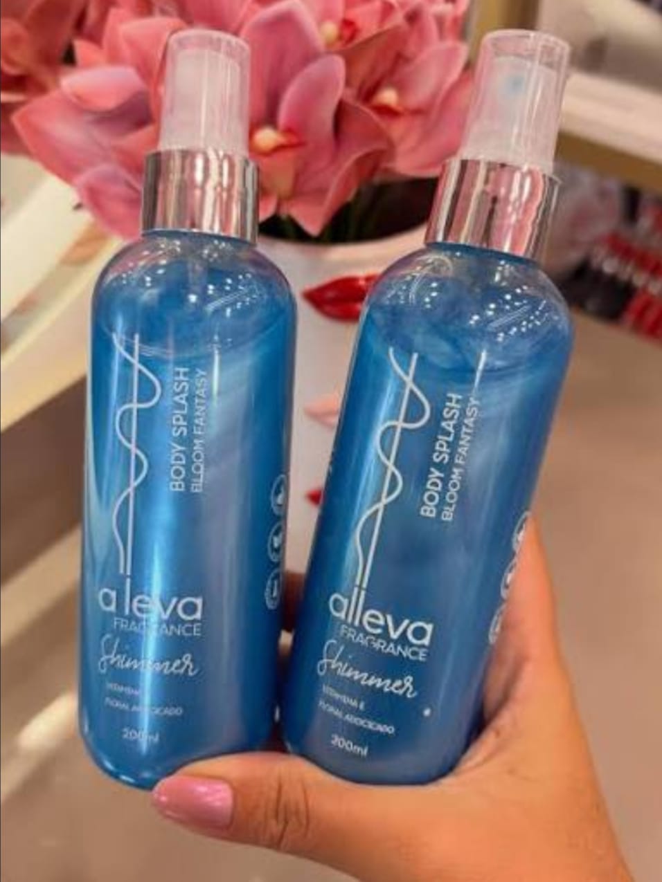 Body Splash Shimmer Bloom Fantasy Alleva Fragrance - Imagem 2