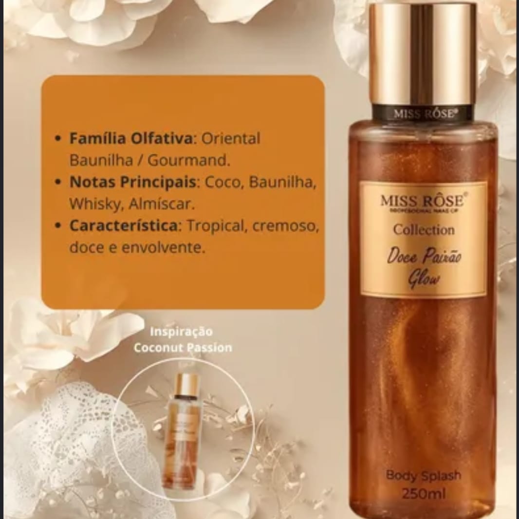 Body Splash MISS Rôse Doce Paixão Glow - Imagem 4