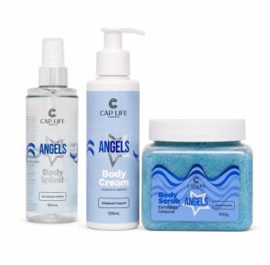 Kit Angels Cap Life Cosméticos – Rotina Completa de Cuidados/kit com 3 produtos