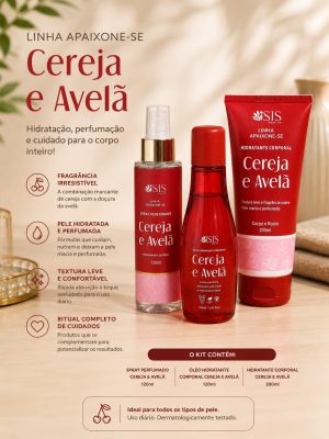 Kit SIS Make-Up Linha Apaixone-se – Cereja e Avelã