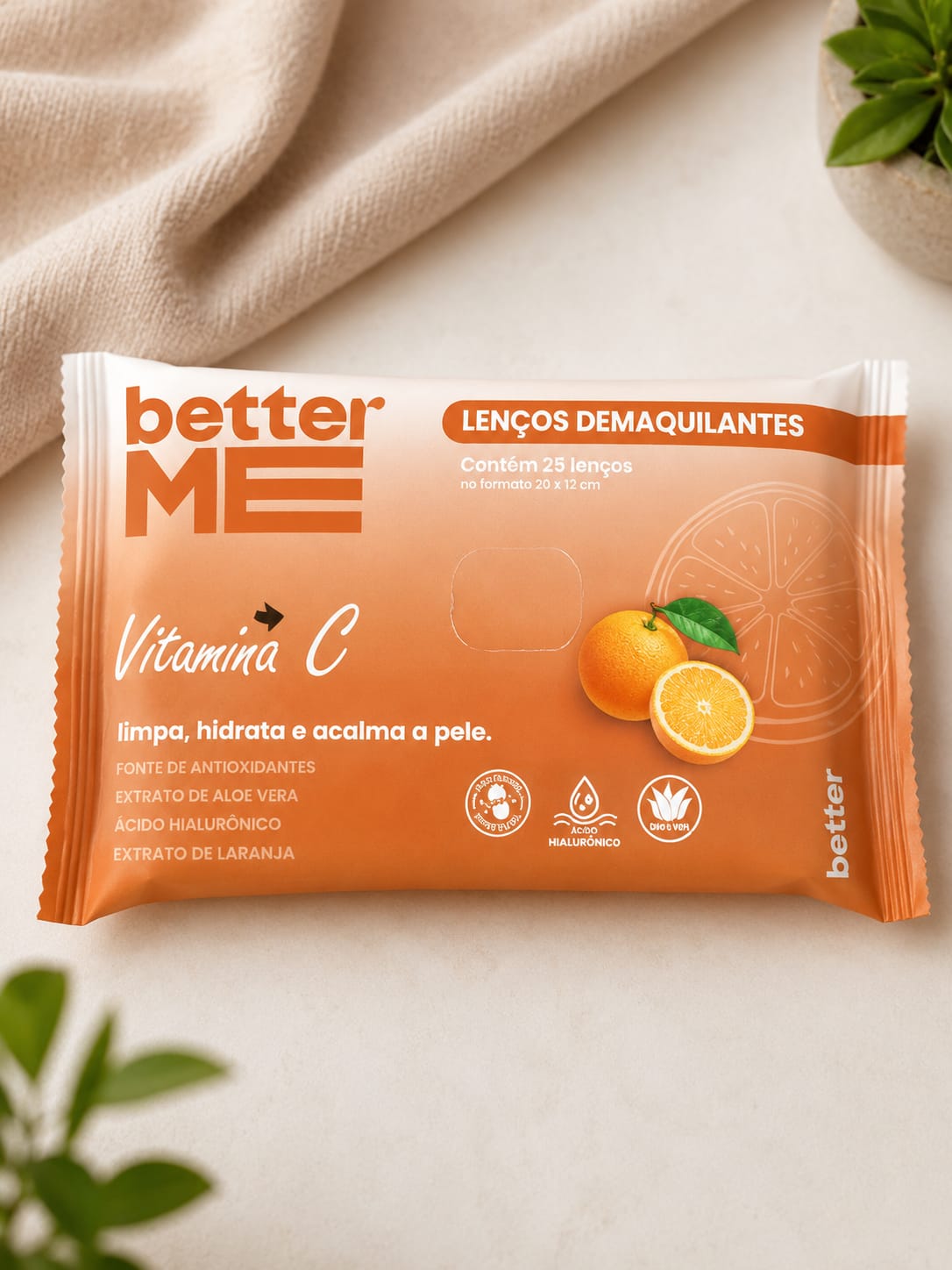 Lenços Demaquilantes Better Me – Vitamina C