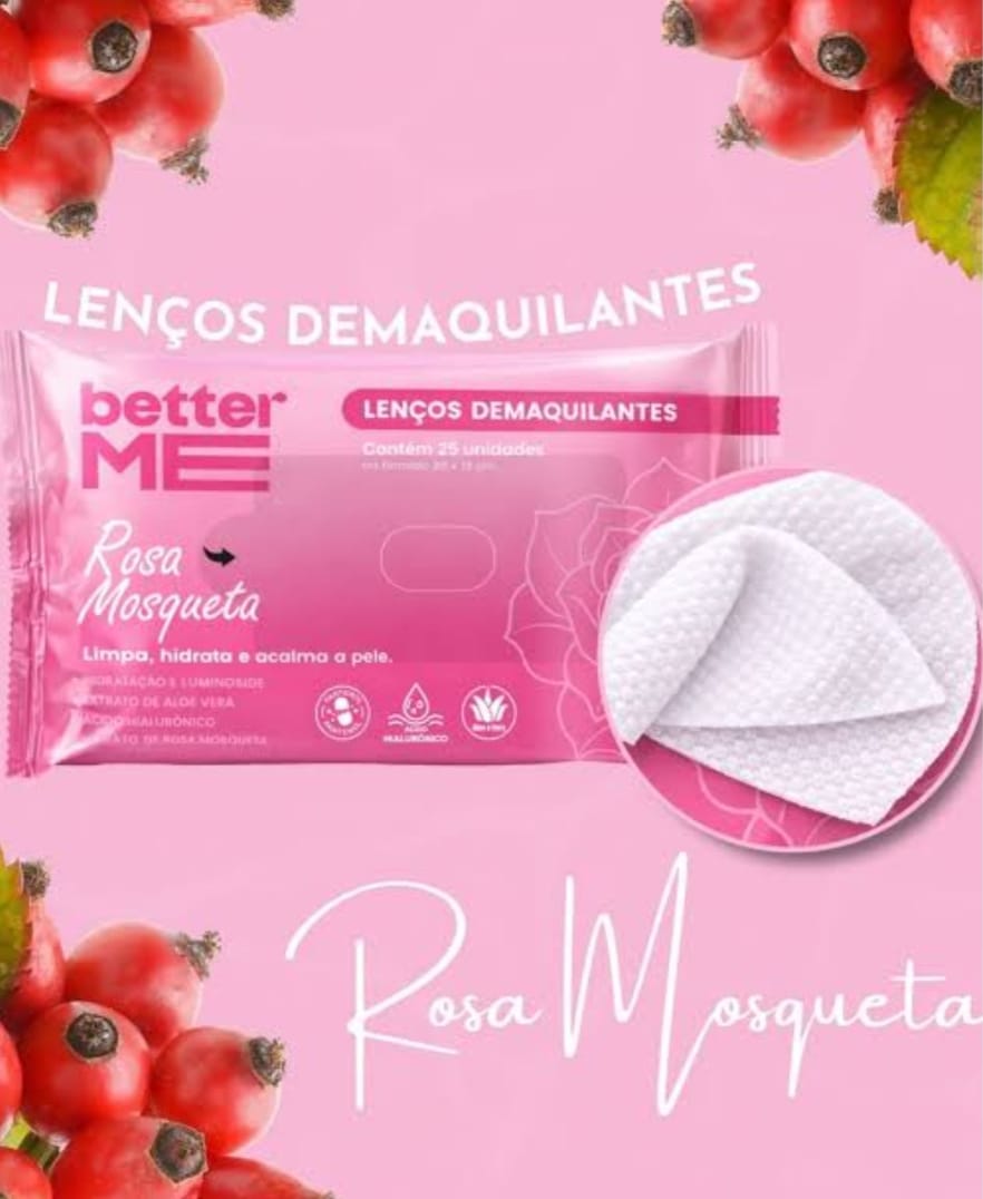 Lenços Demaquilantes Better Me – Rosa Mosqueta - Imagem 2
